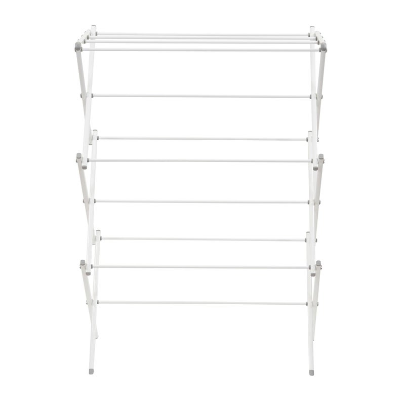 Household Essentials White 5119-1 Indoor Metal Clothes Drying Rack for Laundry - Image 4